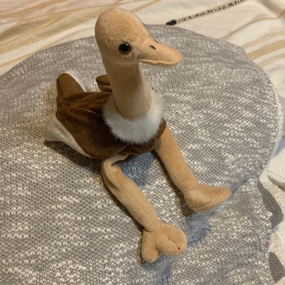Ty Beanie Babies Stretch the Ostrich
